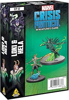 Marvel Crisis Protocol Loki and Hela CHARACTER PACK | Miniatures Battle Game | Strategy Game for Adults and Teens | Ages 14+ | 2 Players | Avg. Playtime 90 Minutes | Made by Atomic Mass Games
