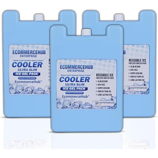 Ice Packs Reusable Pack of 3 500ML