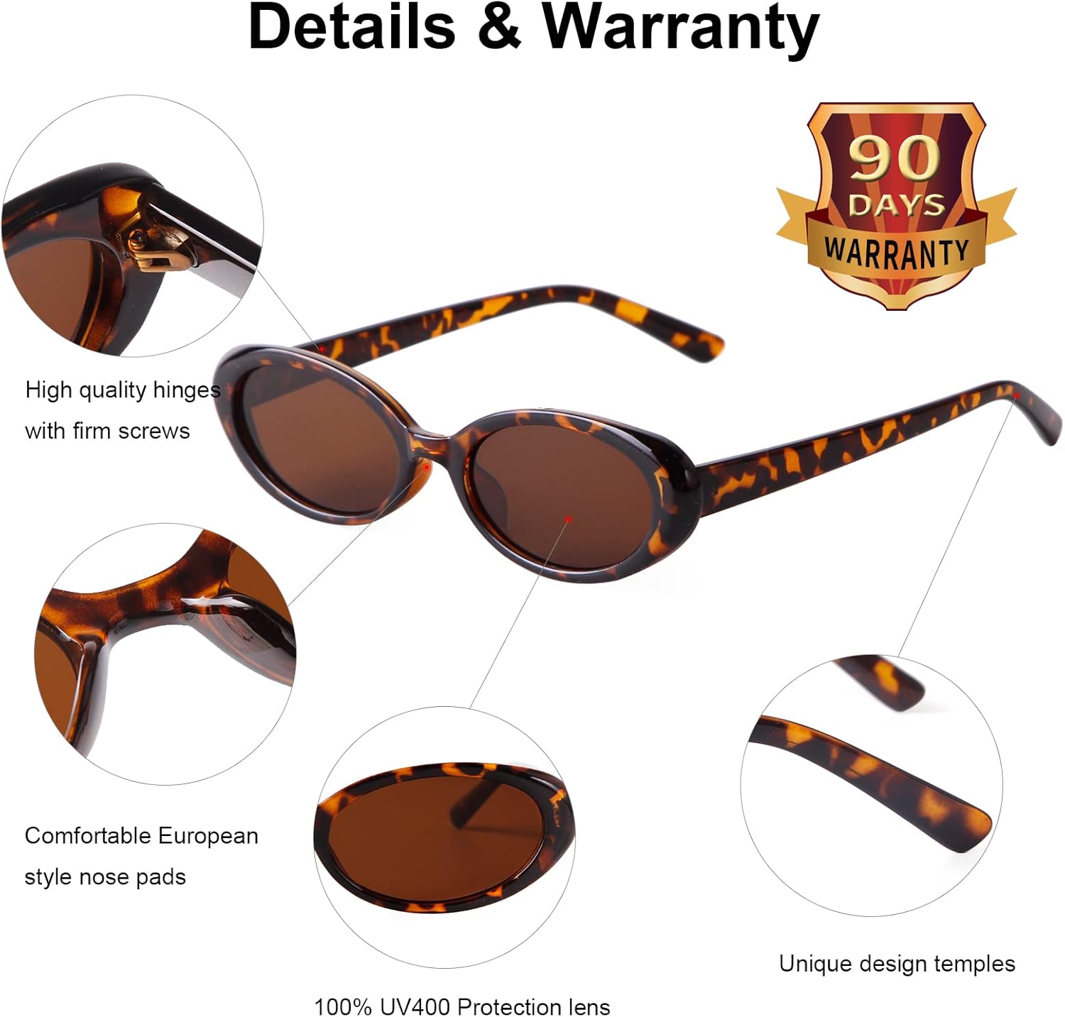 SORVINO Retro Small Oval Sunglasses for Women Men 90s Narrow Tiny Vintage Skinny Glasses - Image 6