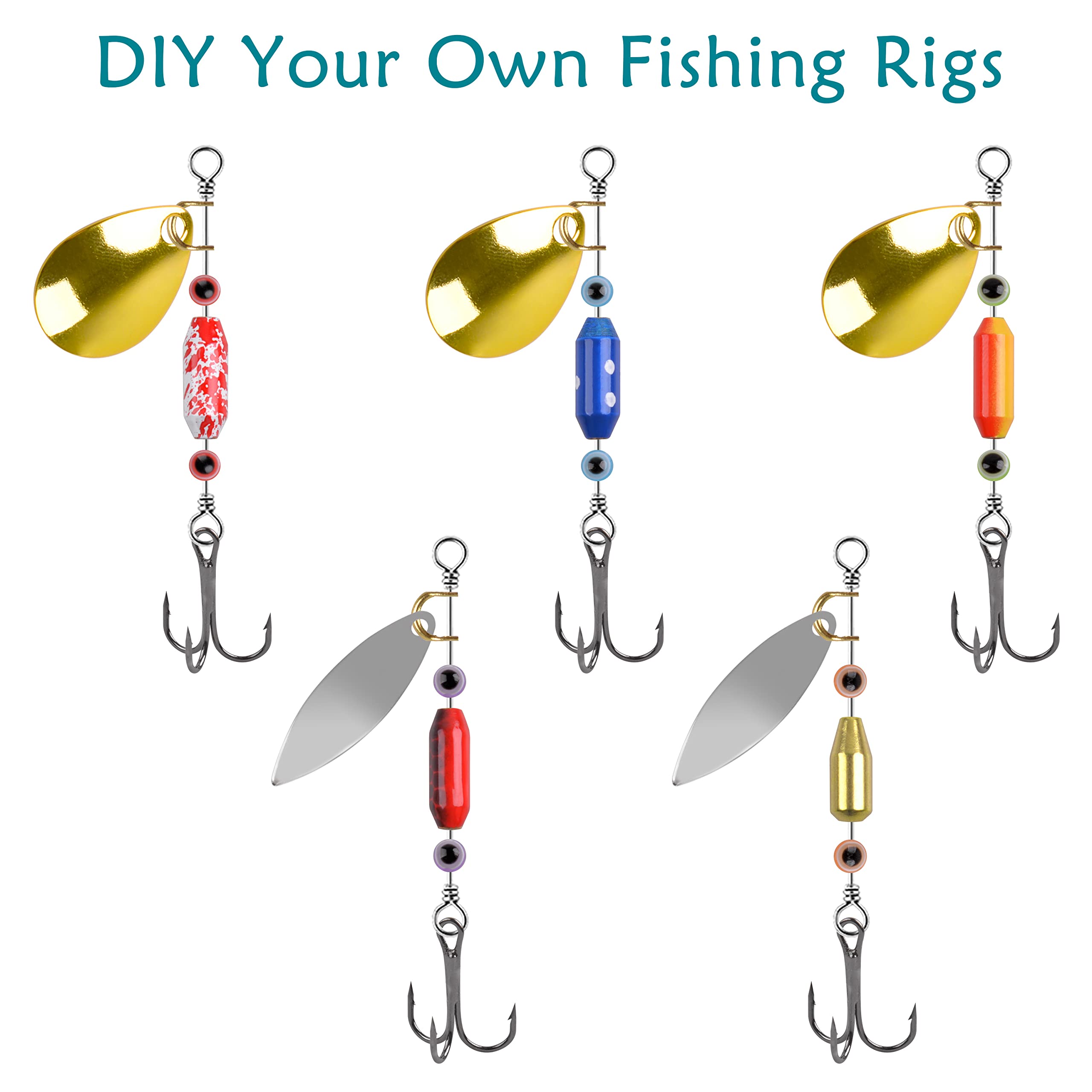 For Lure Making 5pcs Fishing Inline Spinner Trout Spinner