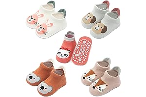 Exegawe Baby Socks with Grippers - Your Toddler's Adventure Begins with Non-Slip Ankle Socks
