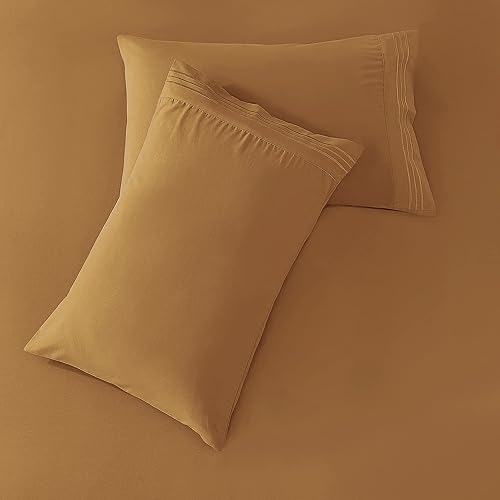 Miniatura 5 de Elegant Comfort Juego de sábanas de microfibra de alta calidad de lujo de 3 líneas, transpirable, tejido suave como la mantequilla, calidad de hotel