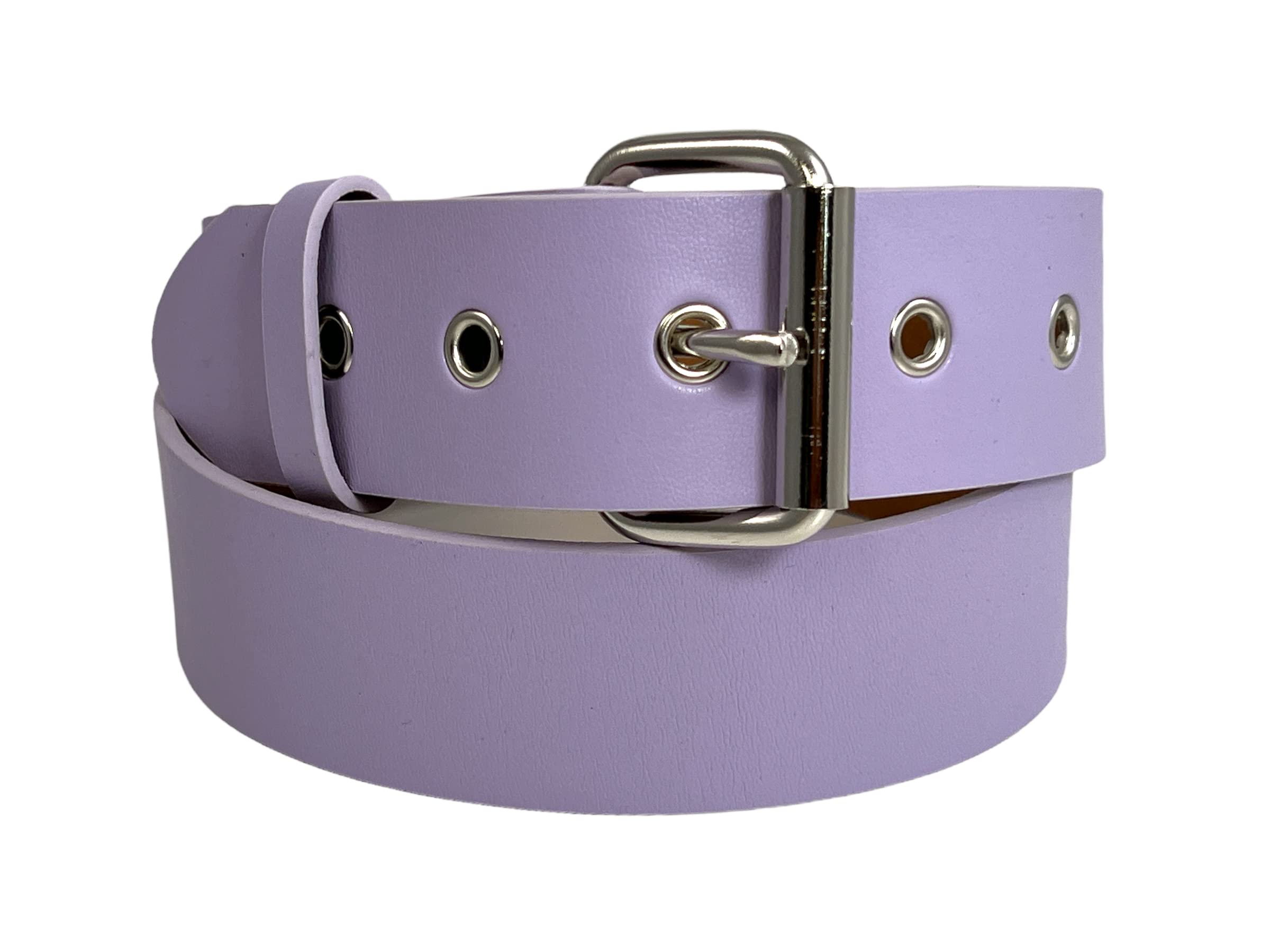 Funk Plus Pastel Purple Vegan Belt Grommet Holes 1 3/4 Inch 4mm Thick Alternative Wear (M)