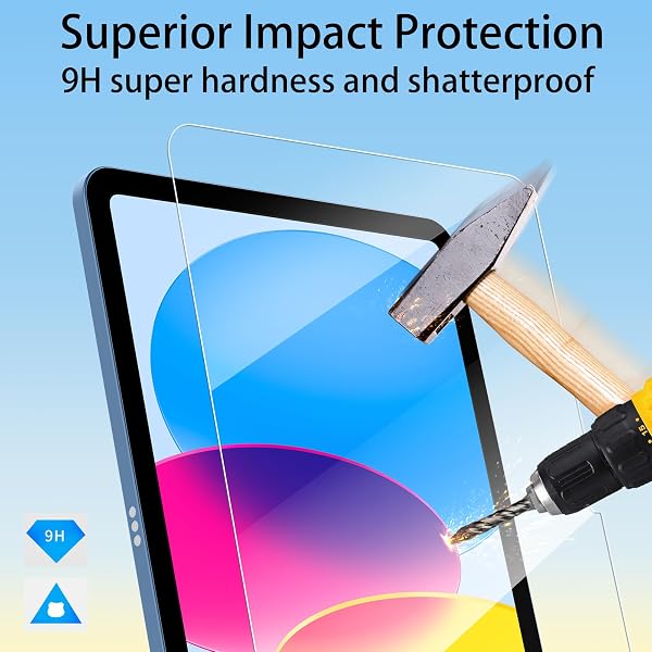 4youquality [2-Pack Screen Protector for iPad (A16) 11th / 10th Generation (2025/2022) (iPad 11 & 10), Tempered Glass Film, Anti-Scratch, Impact-Resistant - 4