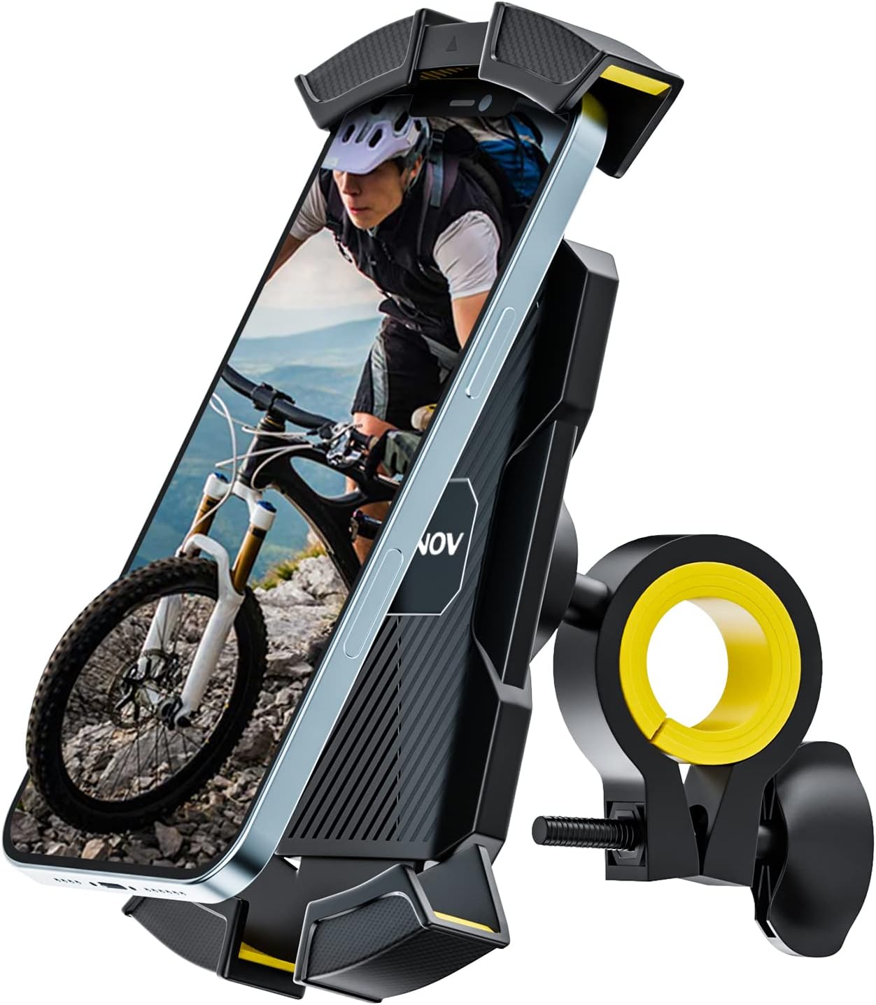 DN DENNOV Motorcycle Phone Holder Bike Motorbike Phone Mount, Bike