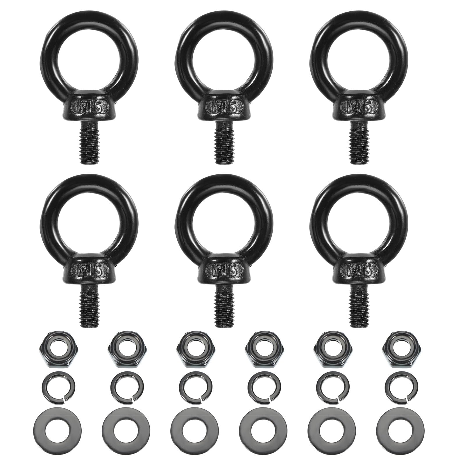 PATIKIL M6x12mm Lifting Shoulder Eye Bolt