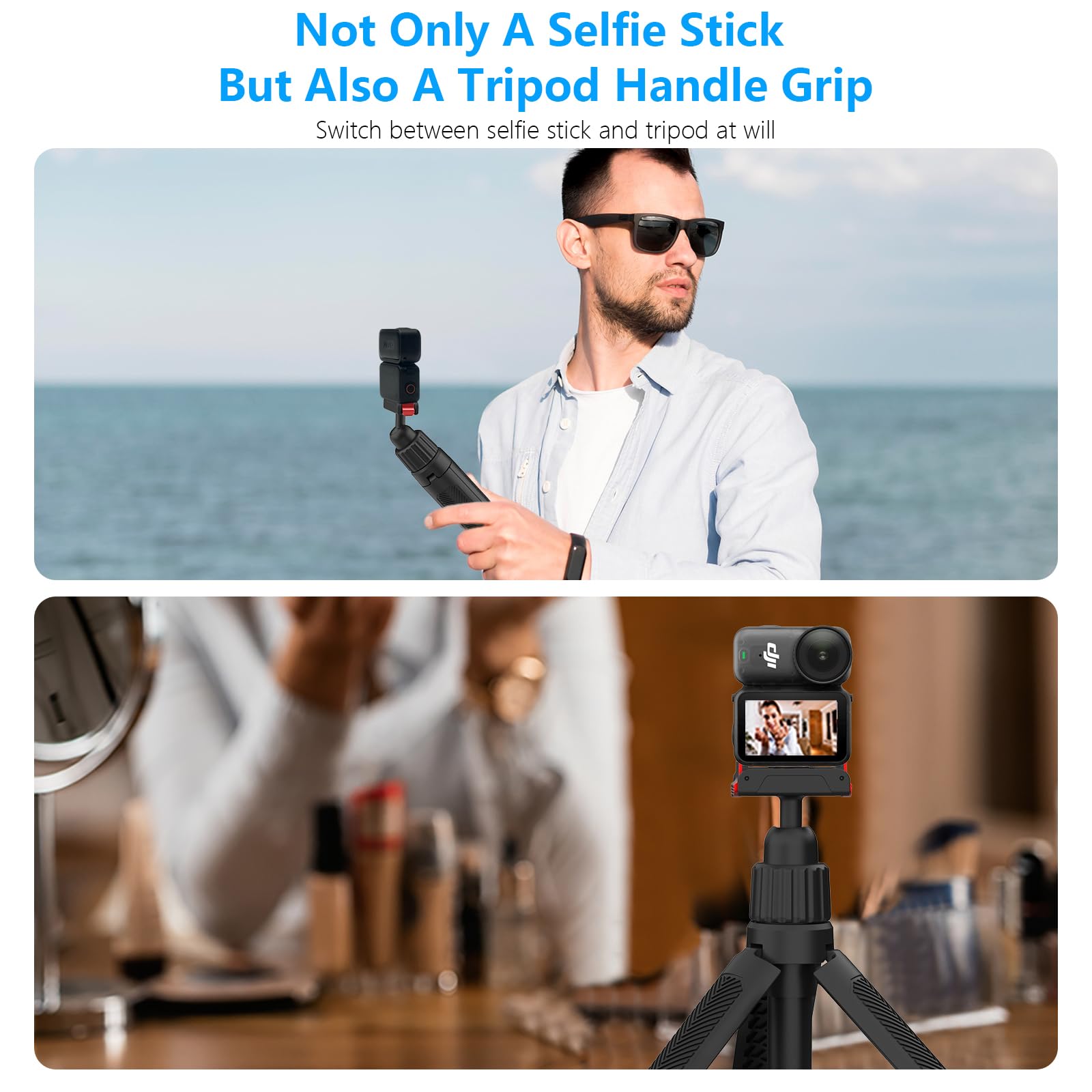 Trepiedi Selfie Stick Osmo Nano – Asta Prolunga Con Attacco Magnetico Rapido, Rotazione 360°, Per DJI Nano E Accessori