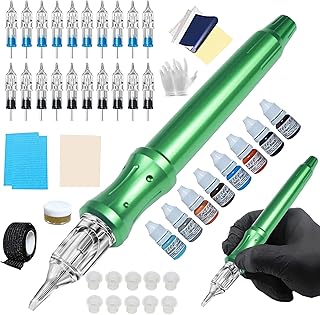Handpoke Tattoo Kit Metal Manual Tattoo Kit DIY Tattoo Tool Kit For Home...