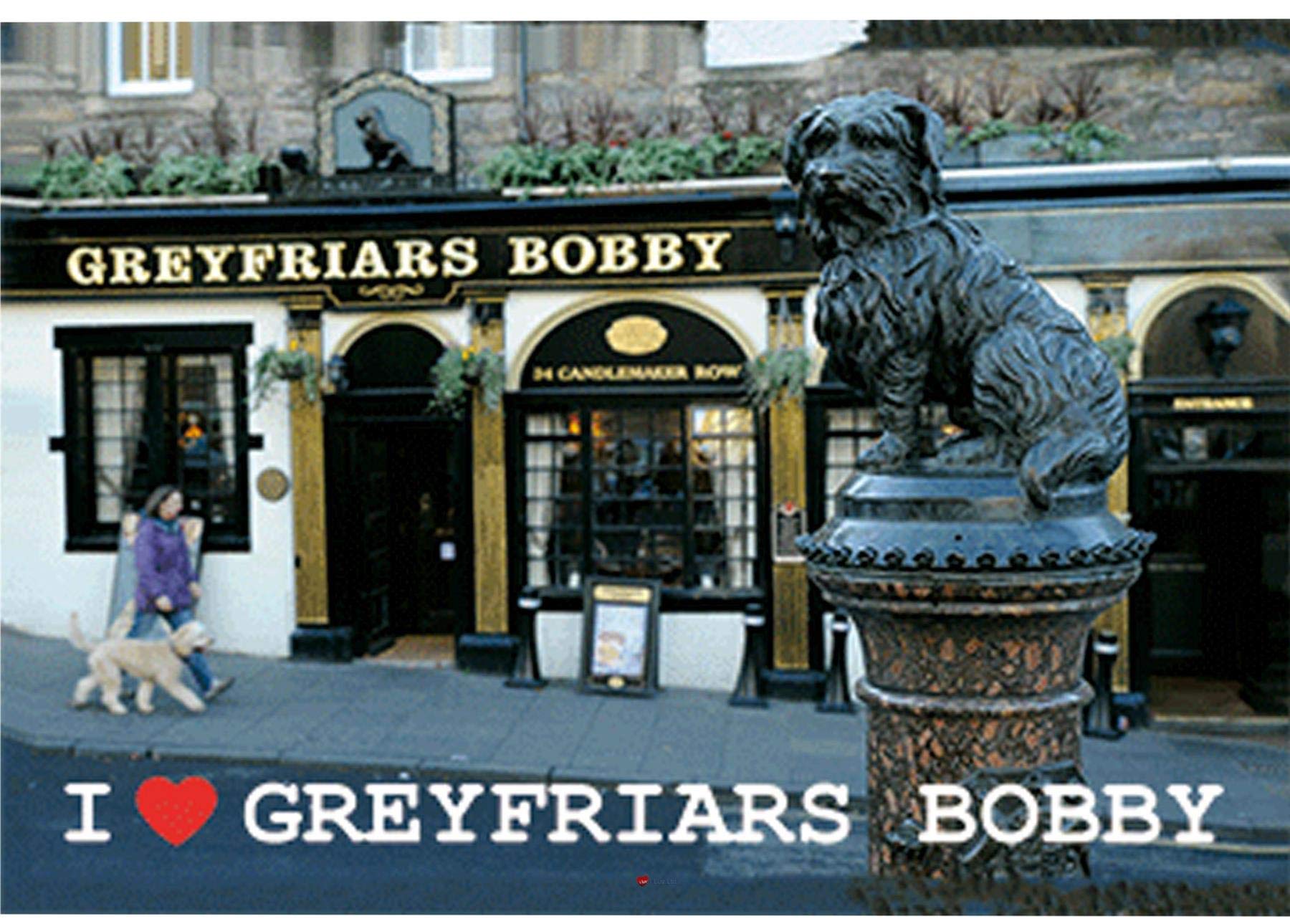 I Luv Ltd Multicolor Greyfriars Bobby Moving Dog 3D Hologram Effect Lenticular Fridge Magnet