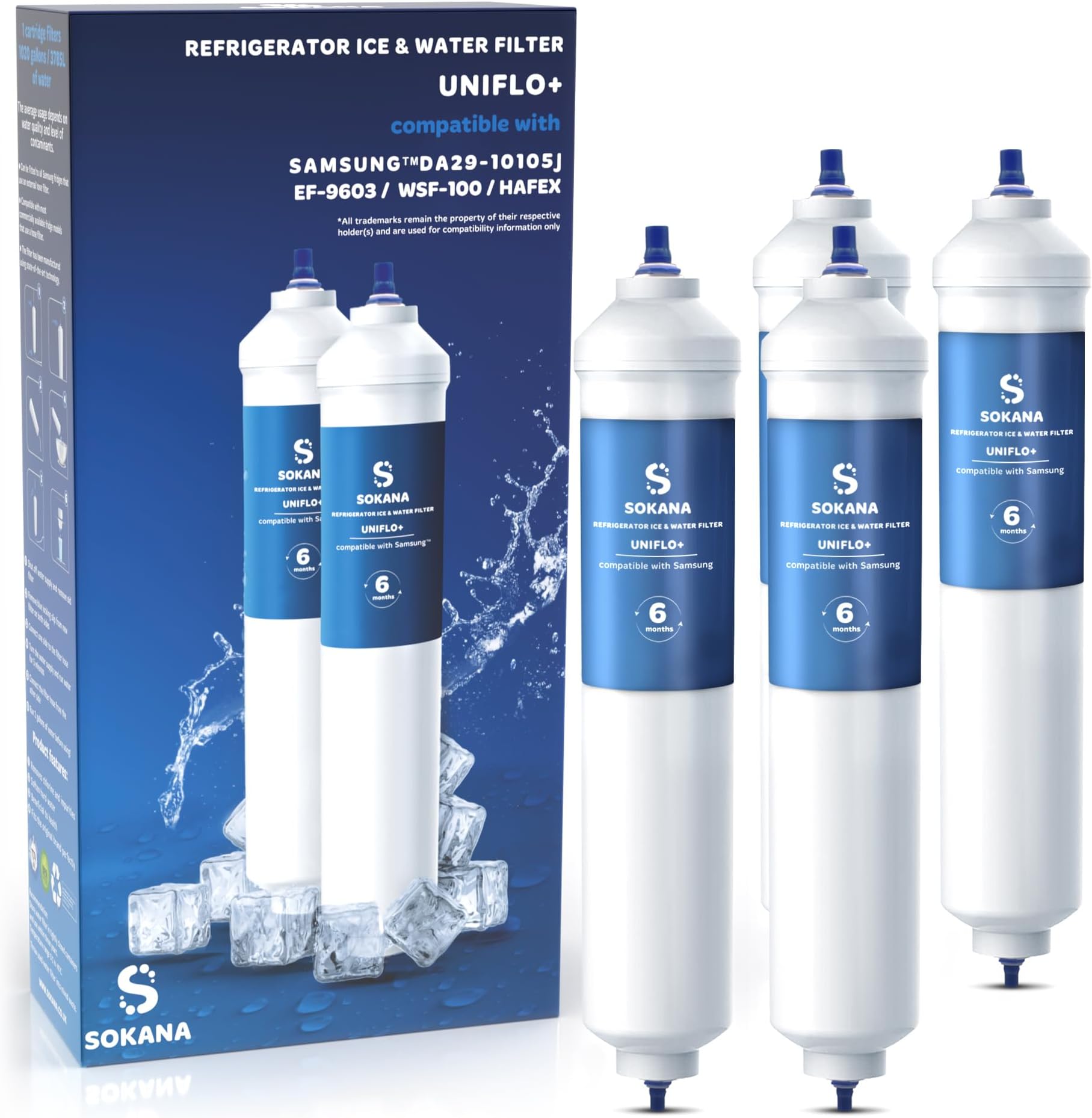 Wasserfilter für Side by Side Kühlschrank Samsung LG AEG Haier Externer Kühlschrankfilter