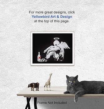 Banksy バンクシー 「Fallen Angel」シリアル サイン 書類付き Banksy バンクシー 「Fallen Angel」シリアル サイン 書類付き Banksy