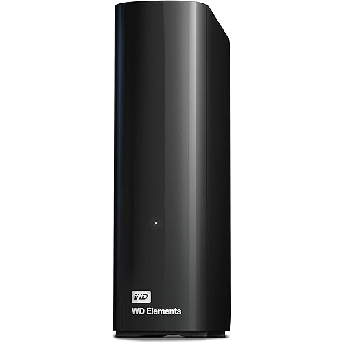 WD 24TB Elements Desktop External Hard Drive for Plug-and-Play Storage, USB 3.2 Gen1 - WDBWLG0240HBK-NESN