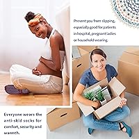 Vista 91 de Ozaiic - Calcetines de yoga para mujer con correas y agarres antideslizantes, ideales para pilates, Pure Barre, ballet, danza y entrenamiento