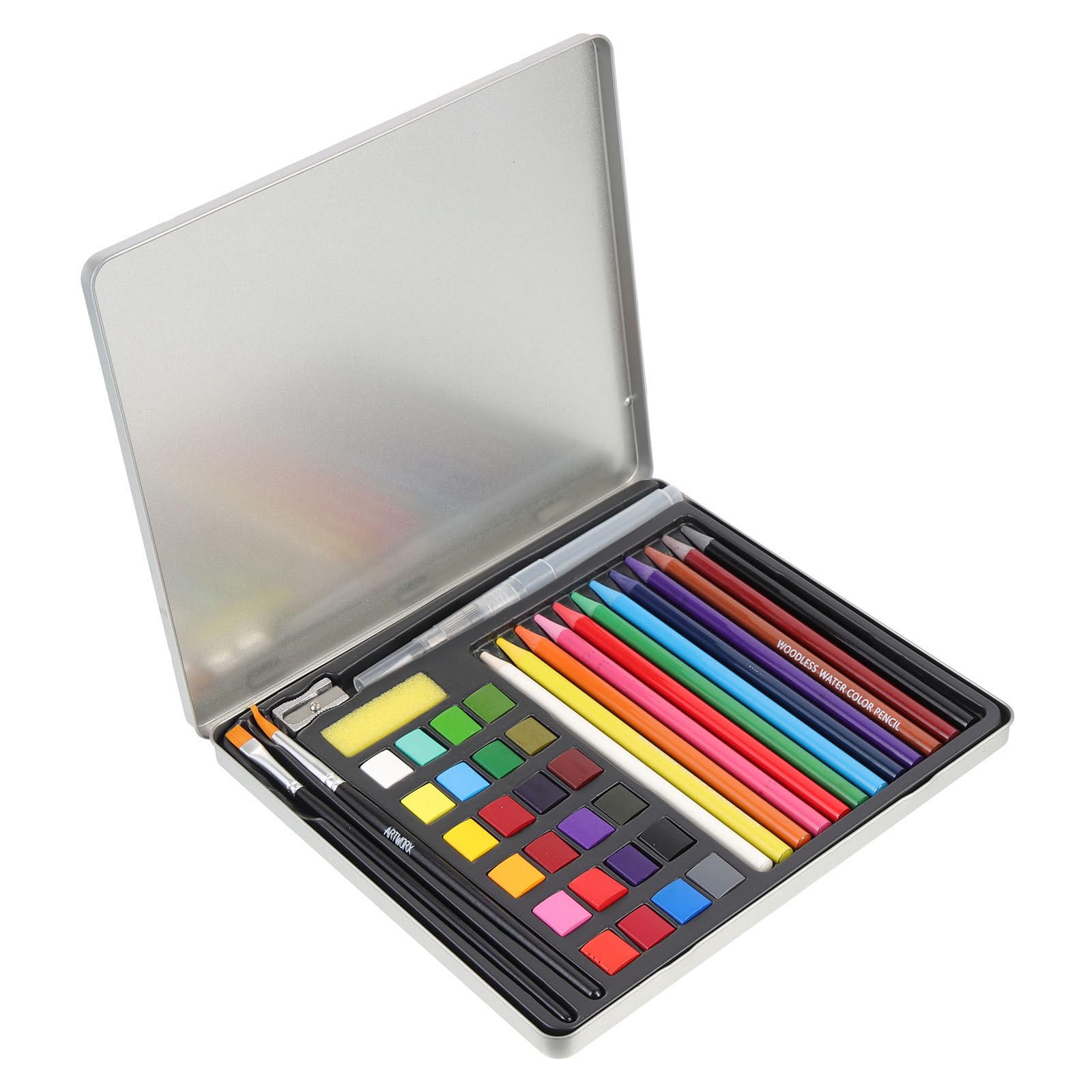 Juego de Acuarelas Portátil para Artista, Pintura DIY