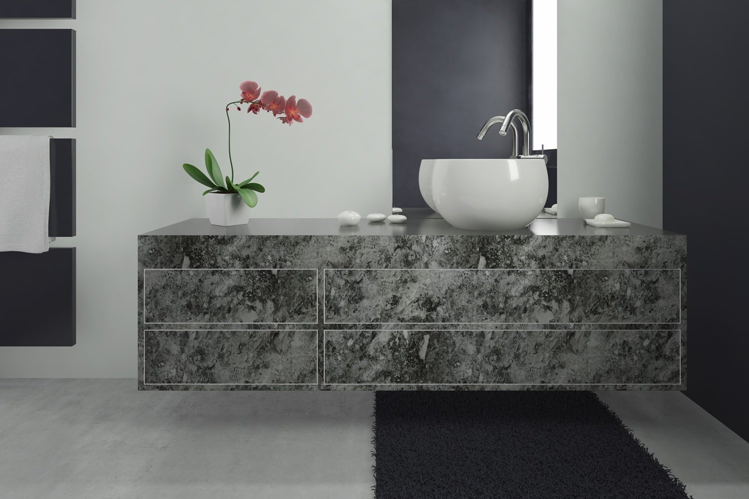 ARTESIVE ST-011 Gris Alpes Opaque 90 Cm X 2,5 MT. - Film Adhésif