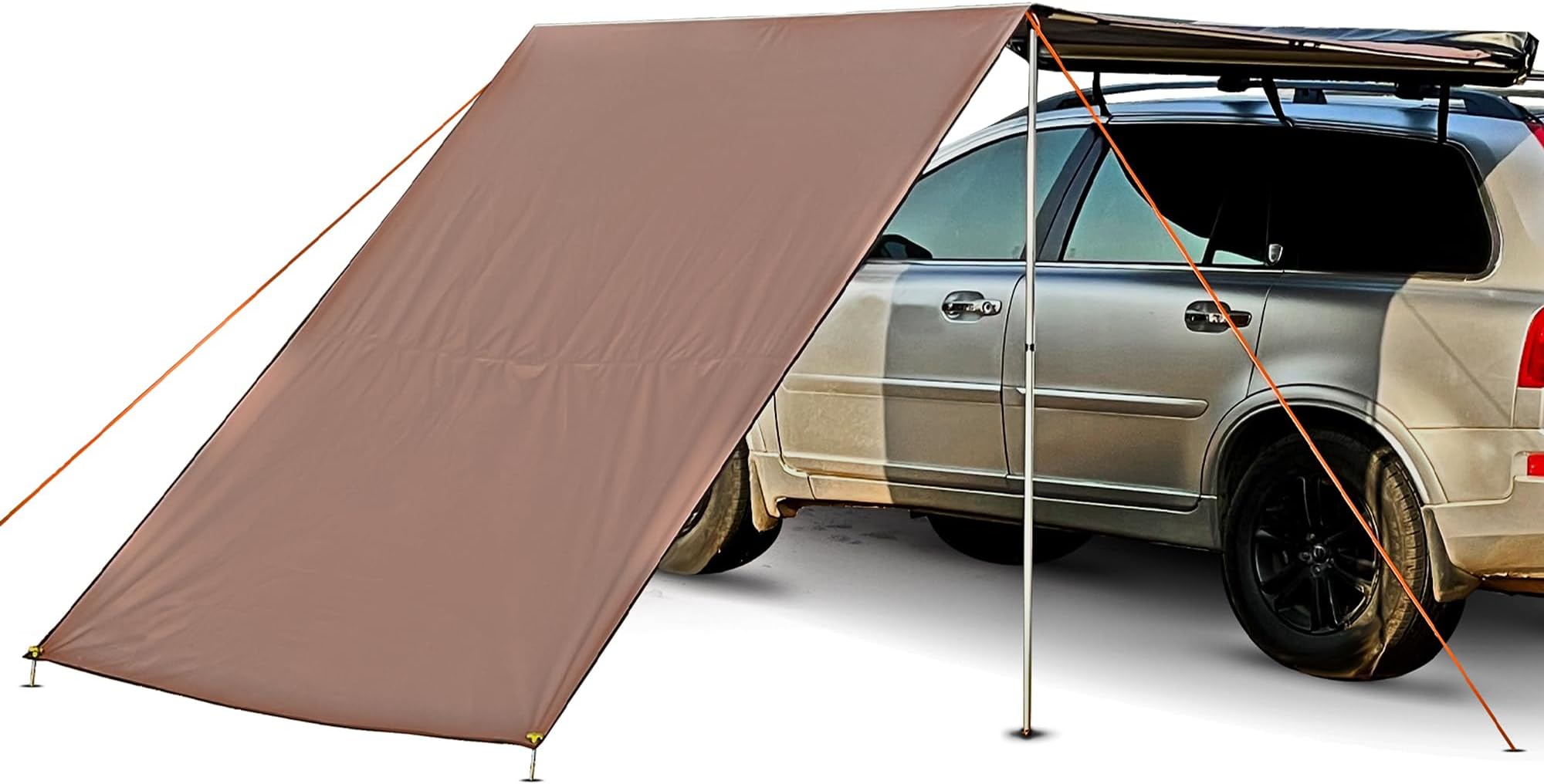Offroading Gear4x4 Accessories| Roof Rack Awning (Retractable) W/Free Side Extension | 6.5' x 6.5'| for SUV| RV| Jeep| Truck| Van| Car| Etc.
