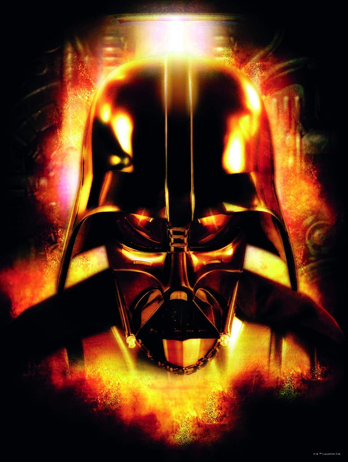 Komar Wall Picture Star Wars Classic Vader Head Children's Room Decoration Art Print Without Frame Available in 3 Sizes, Colourful, WB169-50x70