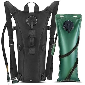 Proberos® Advanced Hydration Backpack with 3L Water Bladder - Tactical, Leak-Proof & BPA-Free, Ideal for Hiking, Biking & Running, Durable Oxford & Nylon Material, Insulated, Multi-Carry Options - image, photos