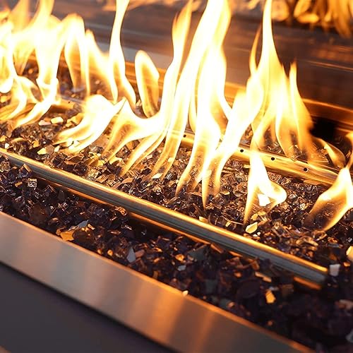 Miniatura 5 de Onlyfire - Vidrios reflectantes de fuego para fogatas naturales o de propano, chimeneas o troncos de gas, 10 libras