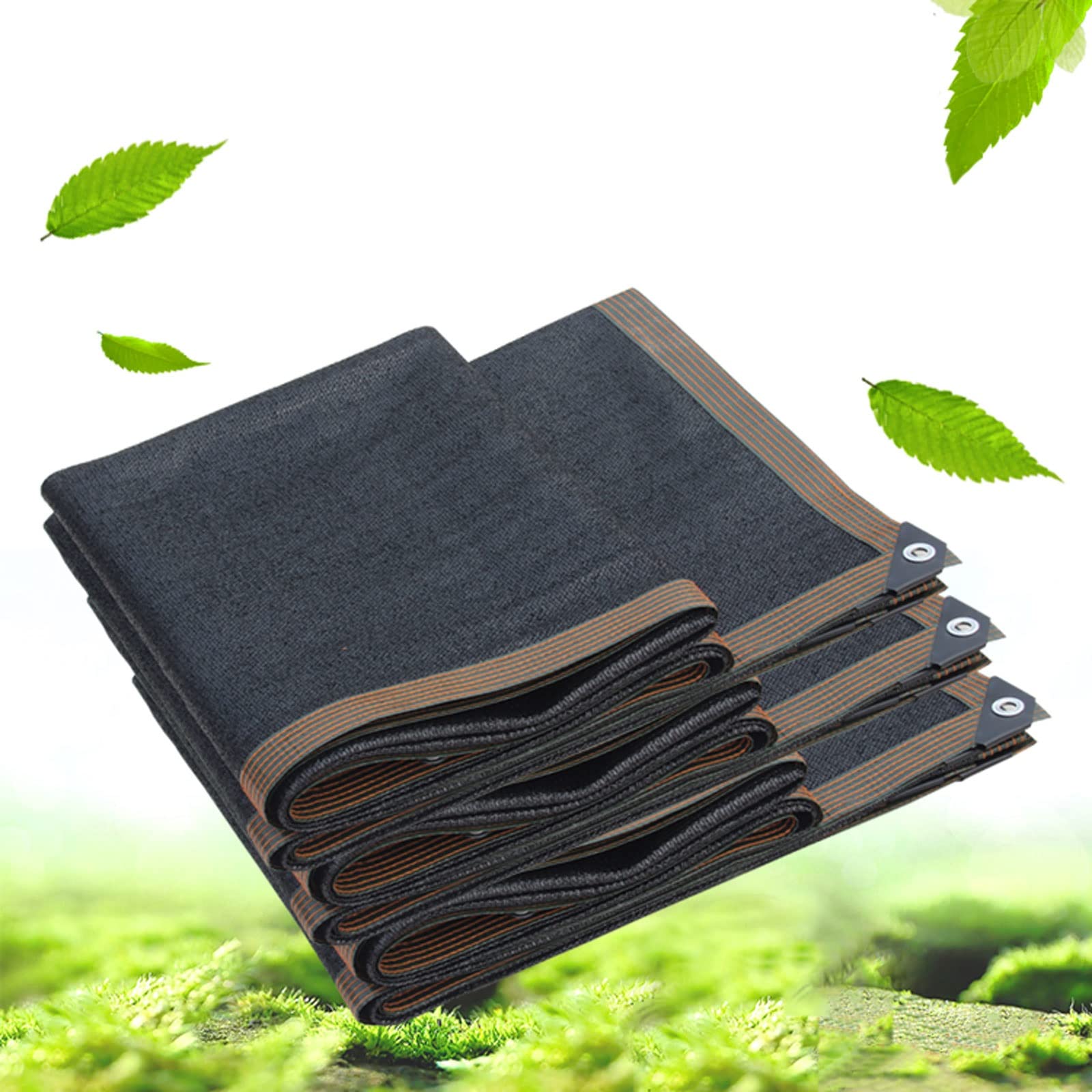 Filet d'ombrage 90% noir 3x10m avec oeillets pour serre et brise-vue de balcon