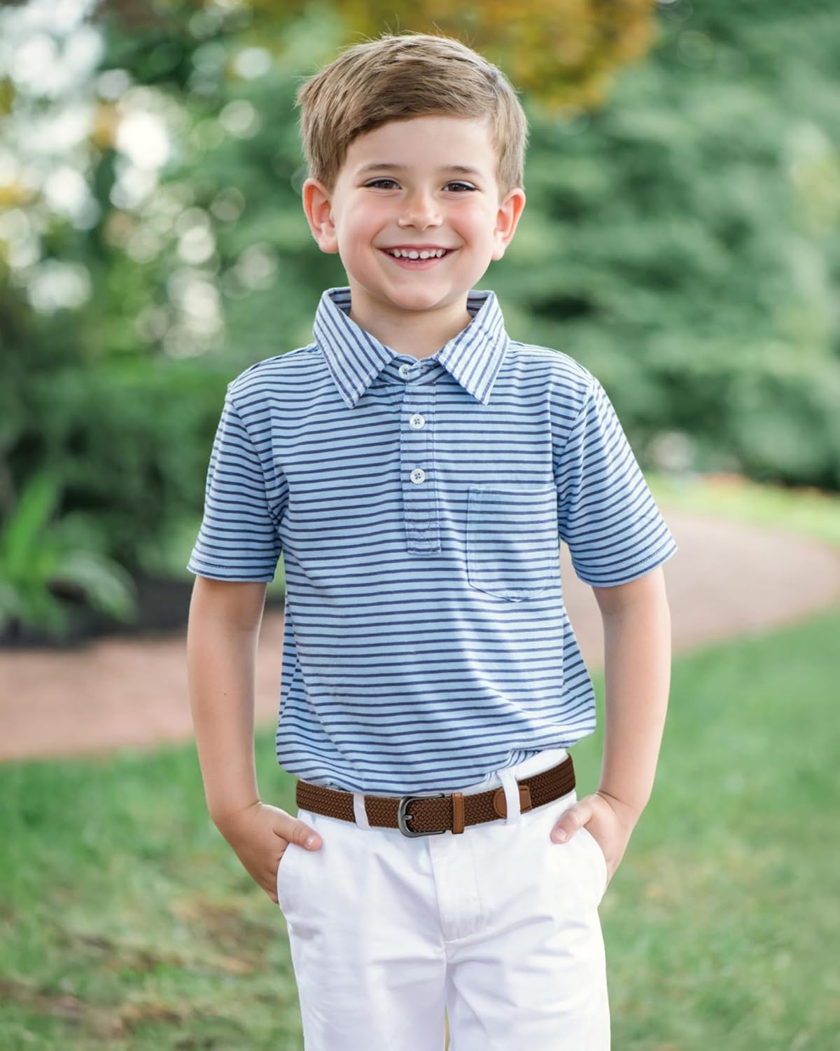 CHAOREN Woven Boys Belt, 1.25" Elastic Braided Kids Belt, Casual for Golf And Baseball - Image 2