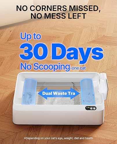 Miniatura 2 de PETKIT Caja de arena para gatos con tapa abierta y cámara AI, monitor de salud urinaria, caja de arena automática para gatos, robot inteligente con