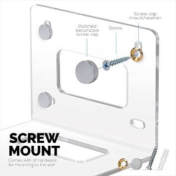 Universal PTZ Camera Wall Mount Bracket, Universal, Suitable for HuddleCam, AVIPAS, Lumens Camera, 9 x 5.6 Holder by Brainwavz (Clear)