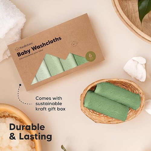Miniatura 191 de Paquete de 6 paños para bebé, viscosa suave y absorbente de bambú, para bebés, niños, niños pequeños, toallas de baño para recién nacidos, suaves