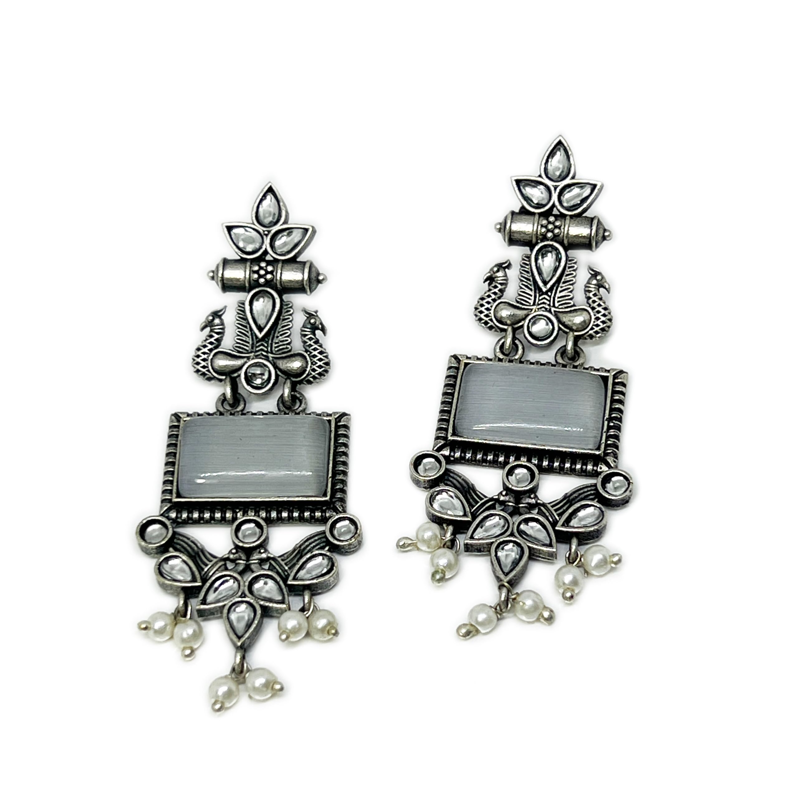See full amazon price history chart for THE STYLE COURTYARD Womens Monalisa Stone Peacock Earrings - Oxidized Finish, Brass, Silver Replica, Exquisite Oxidised Peacock Earring (White) THE STYLE COURTYARD Womens Monalisa Stone Peacock Earrings - Oxidized Finish, Brass, Silver Replica, Exquisite Oxidised Peacock Earring (White) (B0DC5F2SD7) Amazon Price History, Amazon Price Tracker