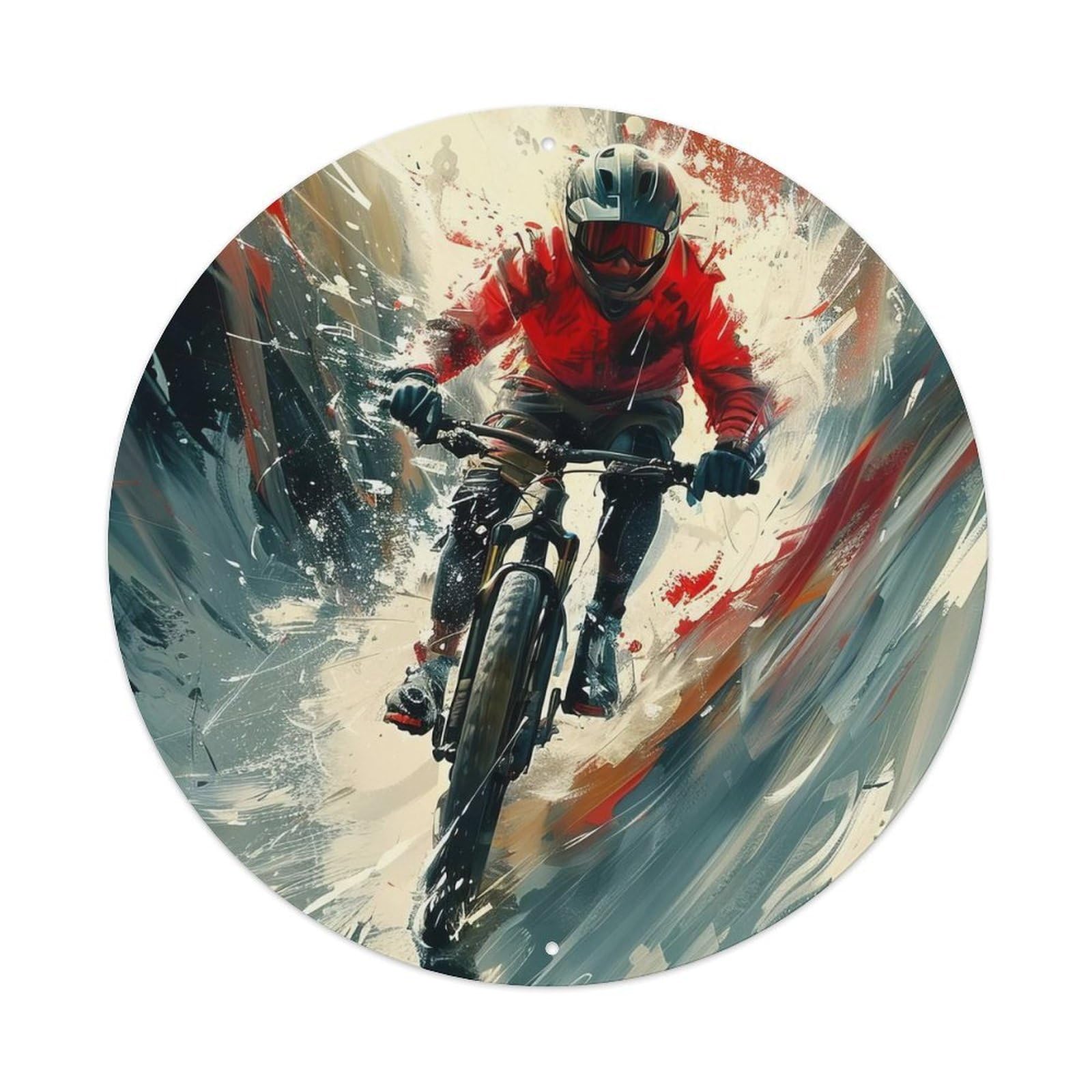 Extreme Sports Mountain Bike Off-road Ride Vintage Metal Tin Sign Plaque