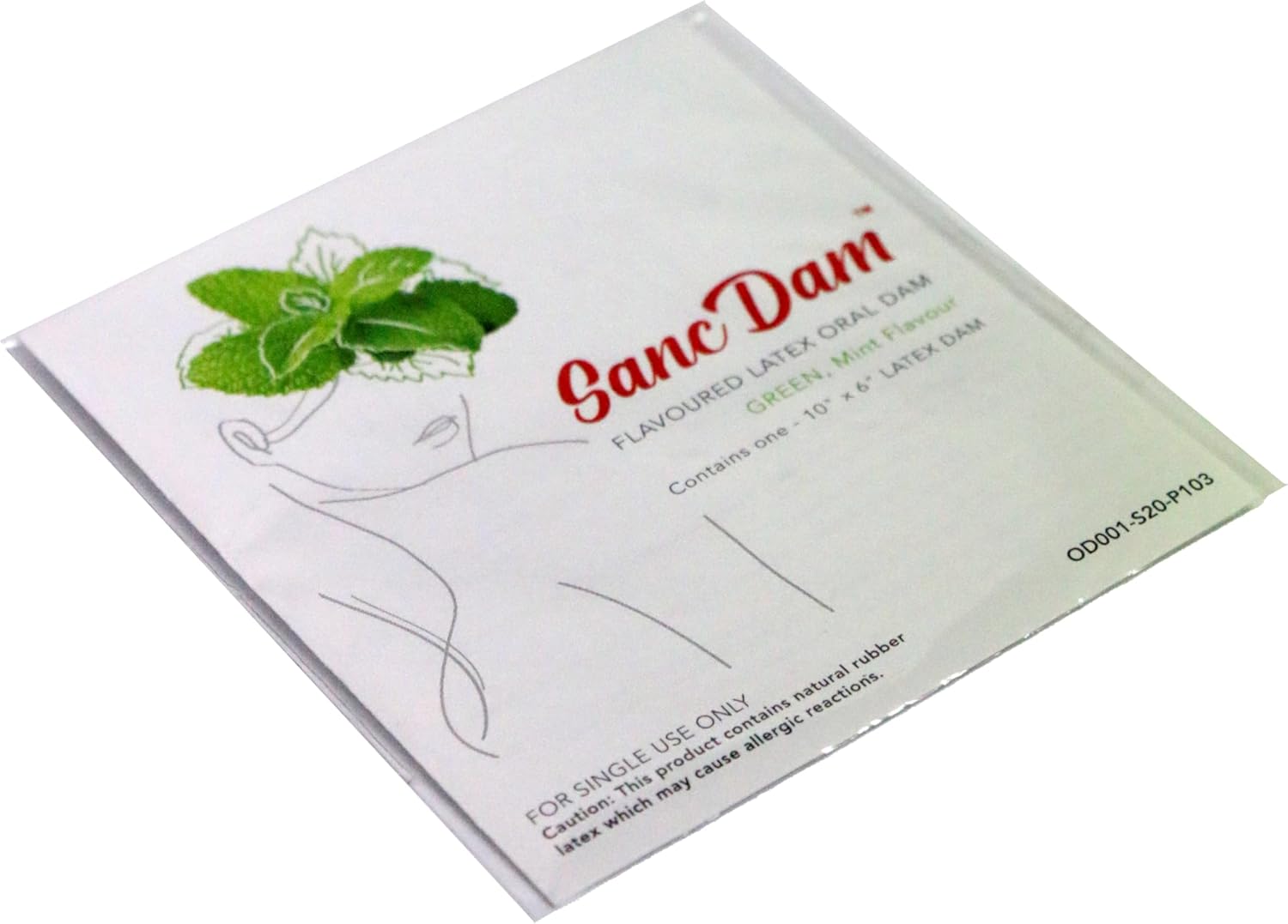 Mint 48 Count SancDam Ultra-Thin Oral Sex Dam Membrane, Men and Women Giving Each Other Oral Sex, Cunnilingus Prop SM Fellatio, Oral Dam Covering for Lesbian Or Couples Sex (Dental Dams)