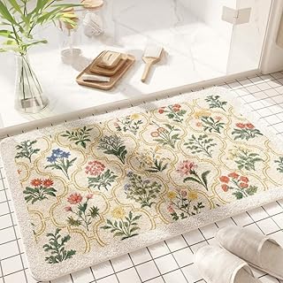 Spring Floral Bathroom Rug 32