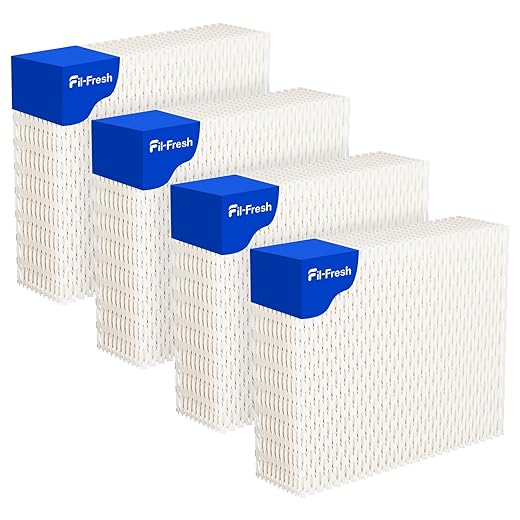 Fil-fresh 4-Pack HDC12 Replacement Wicking Humidifier Filter, Super Wick Compatible with AIRCARE Essick Air EA1407, HD1305, HD1405, HD1406, HD1407, HD1409, Kenmore 15420, 29614, High Moisture Output