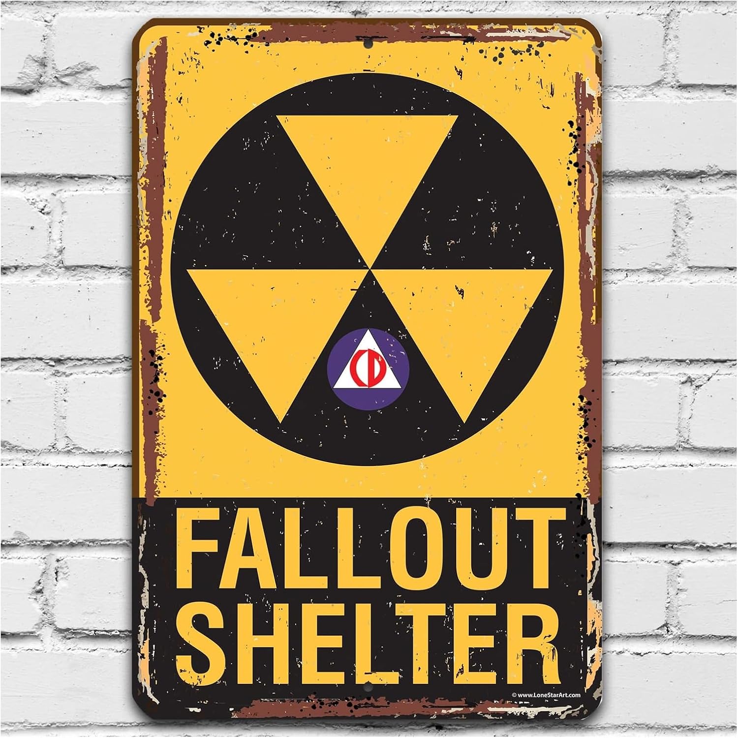 Fallout Shelter Metal Sign (12x18)