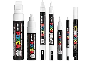 POSCA White Pen - PC-17K, PC-8K, PC-5M, PC-3M, PC-1M, PC-1MR, PCF-350