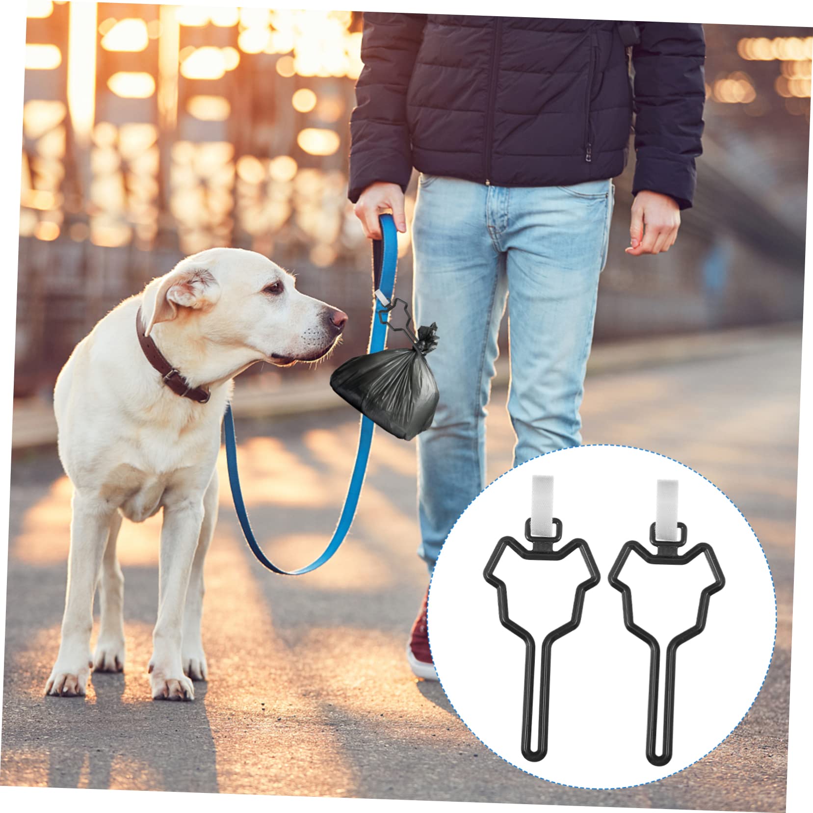 FOMIYES 30piezas Soporte Para Bolsas De Excrementos De Porta Bolsas De Caca Clip Para De Accesorio Práctico y Para Paseos