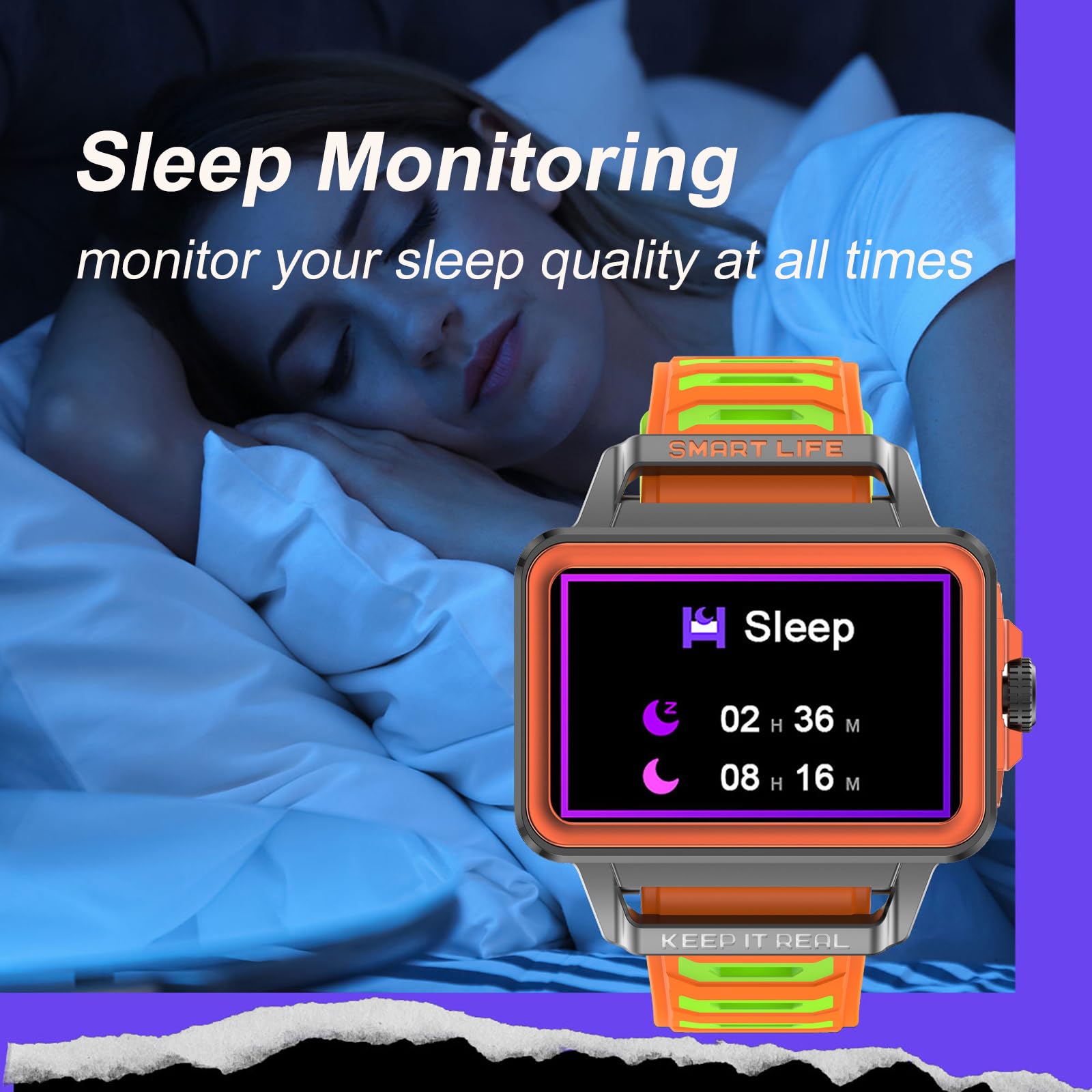 Smartwatch Herren Damen mit Herzfrequenzmessung Schlaftracker Fitnessuhr NFC Musiksteuerung Message Reminder Spielen Militär Sportuhr Jugendliche Schrittzähler Armbanduhr für iOS Android