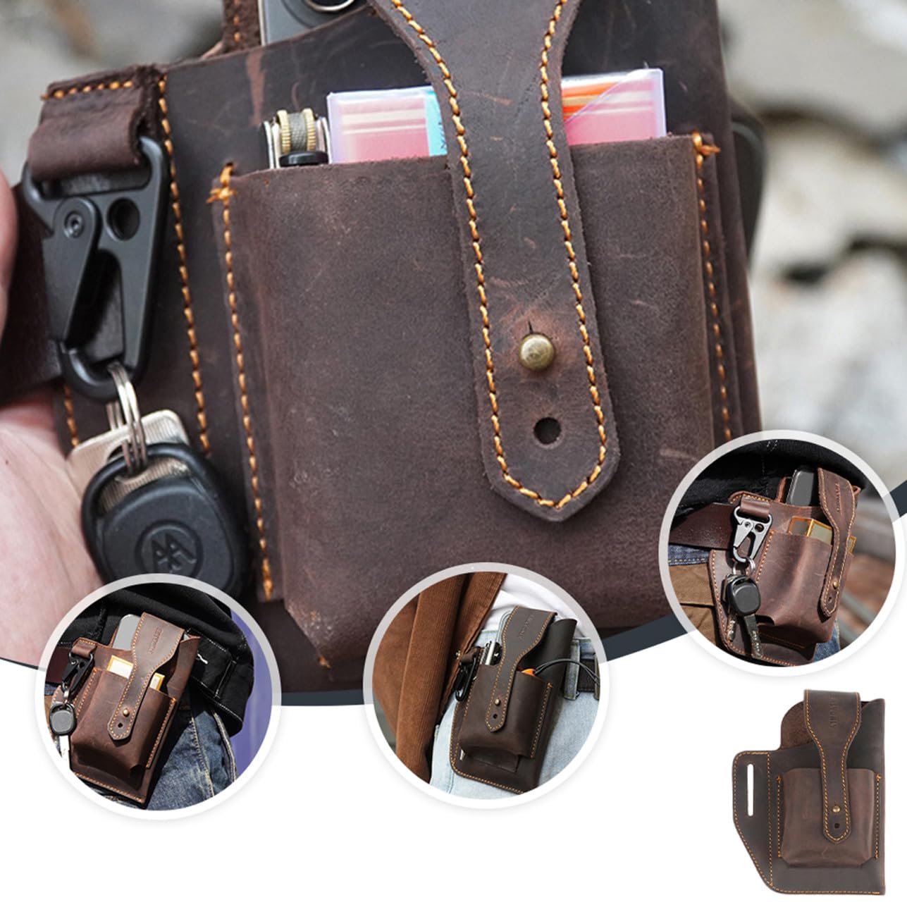 Bolsa De Cintura Para Teléfono Móvil De Premium Riñonera Multifuncional Para Uso Interior y Exterior Para Correr Cazar y Acampar