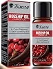 Kanzy Rosehip Oil 10ml Cold Pressed - Plant-Based Face Oil for Skin, Hair, Nails & Body - Lightweight Carrier Oil in Glass Bottle for Daily Care