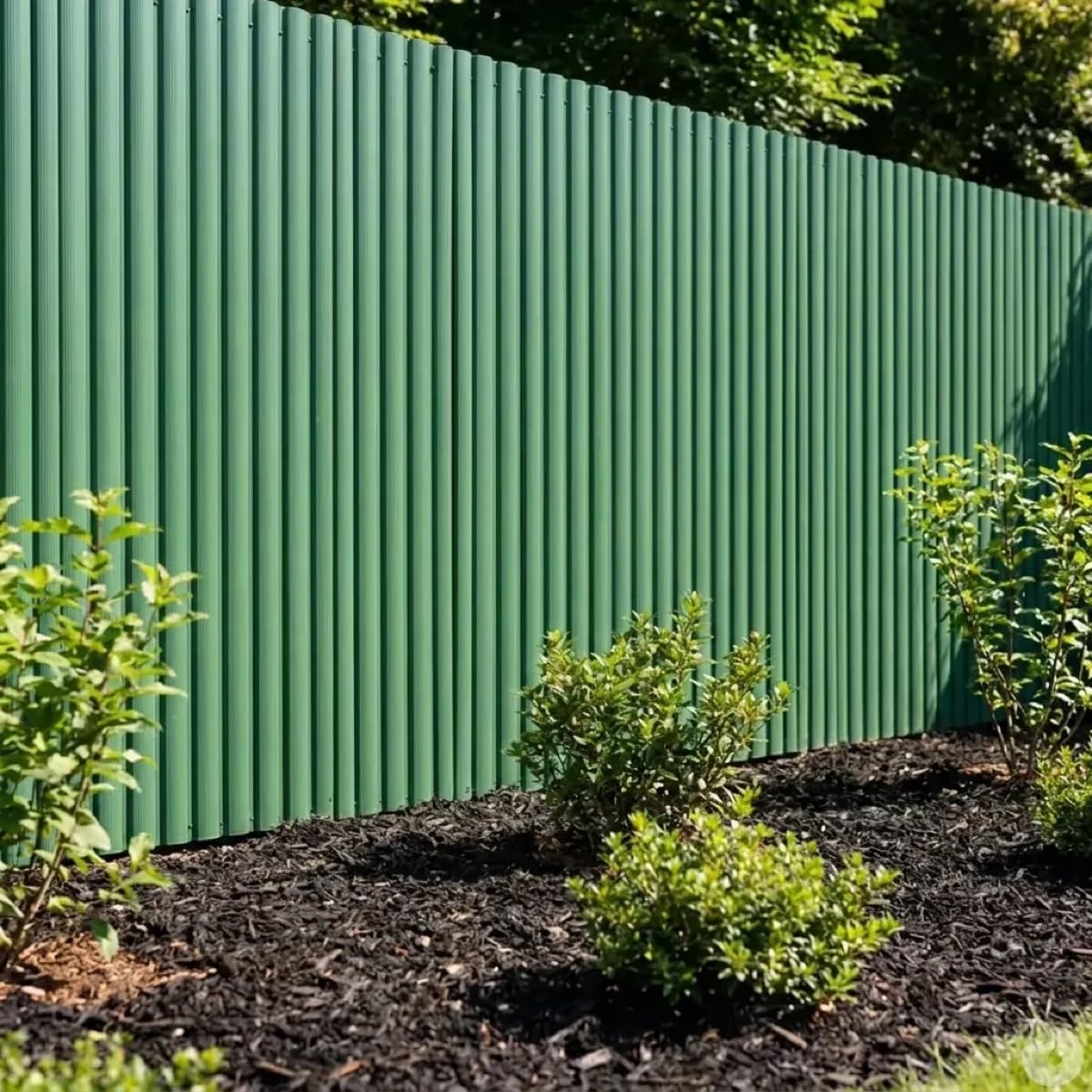 Canisse PVC occultant double face 1,5x3m vert - Kit complet avec fixation