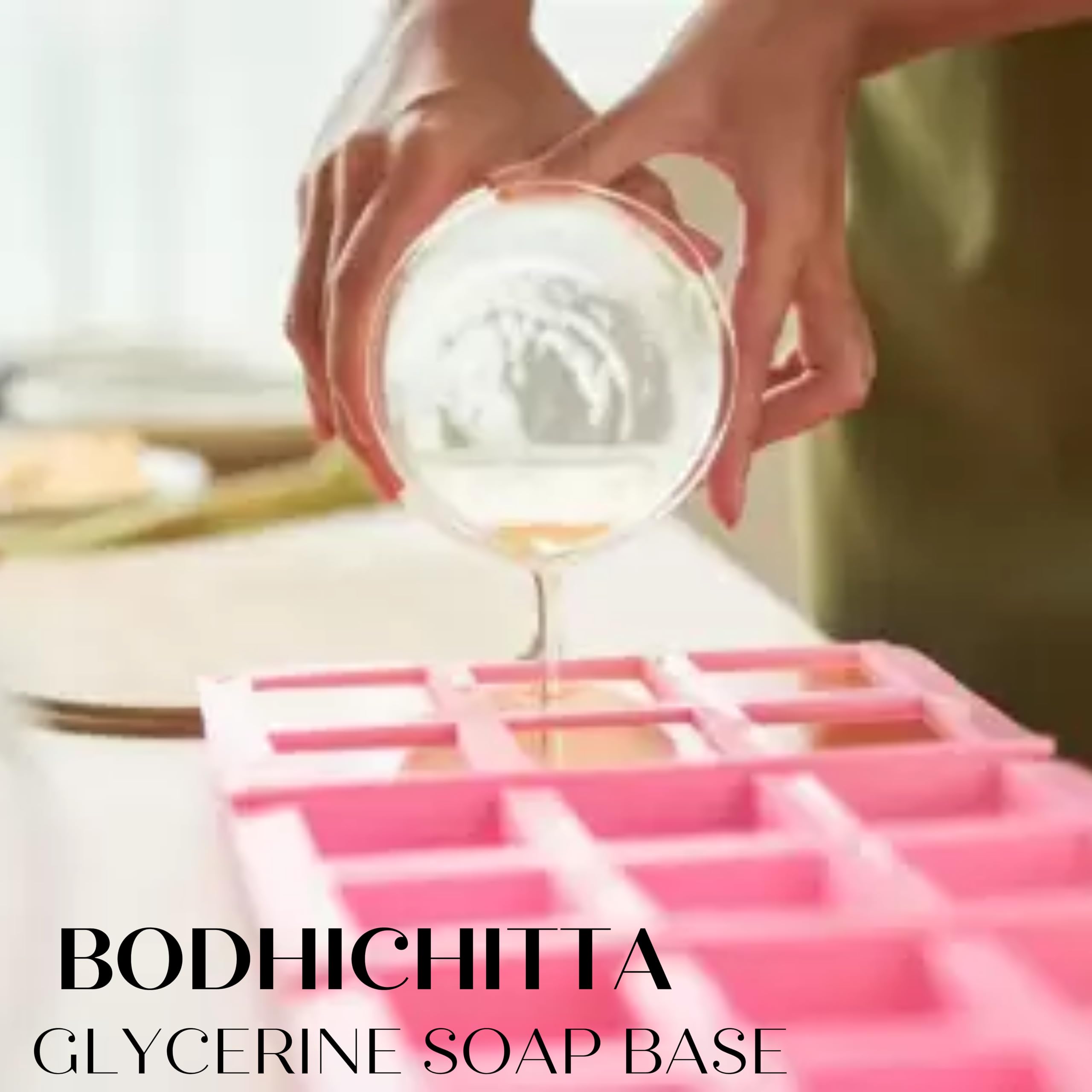 BODHICHITTA Glycerine Transparent Soap Base |100% Pure Organic & Natural | Paraben, SLS, Chemical Free | Melt & Pour Soap Base Bar For Soap Making 5kg 3