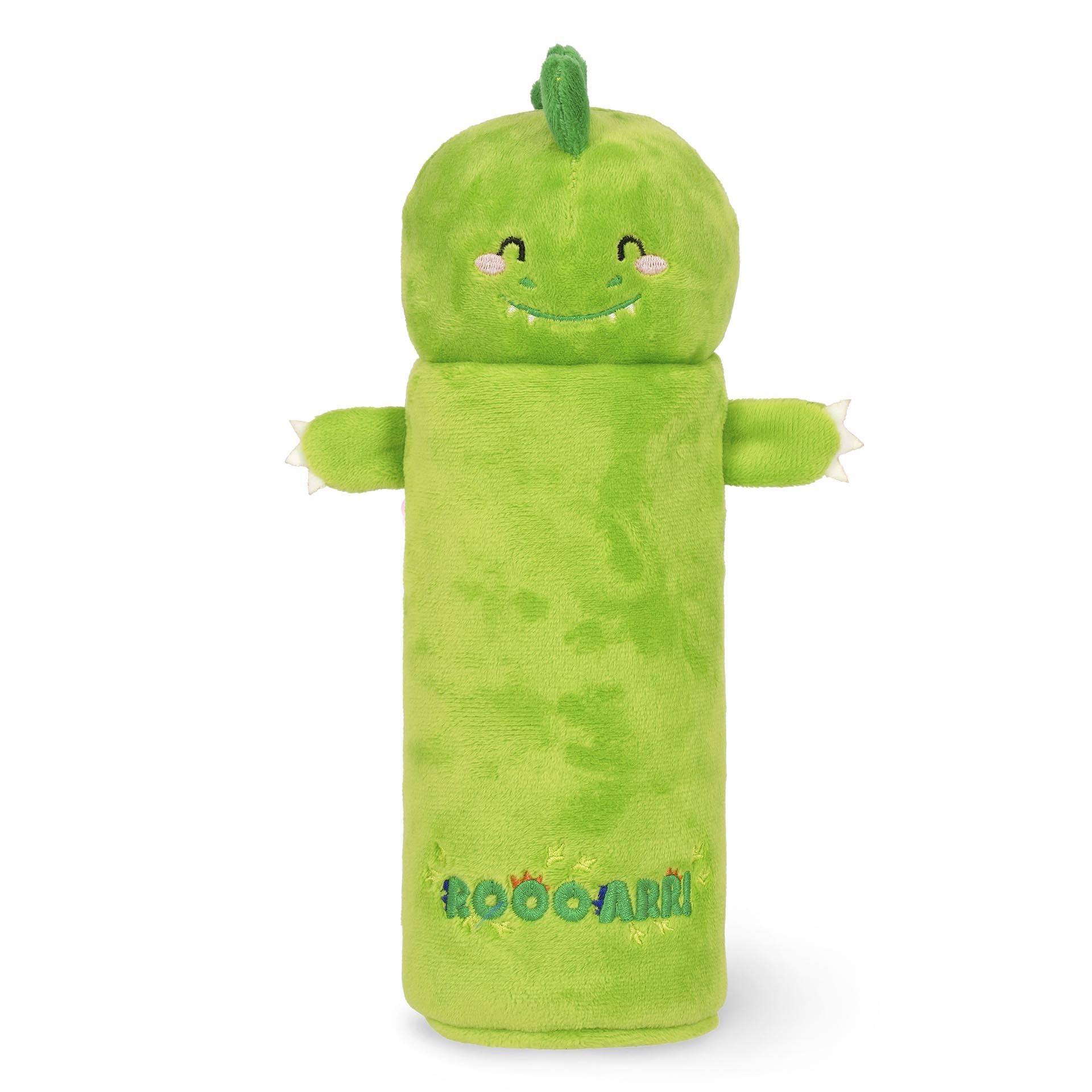 Legami - Astuccio Super Soft, Astuccio soffice, Tema Dino, Cartoncino con Disegno da colorare incluso, 100% Poliestere, Super Soft Pencil Case.