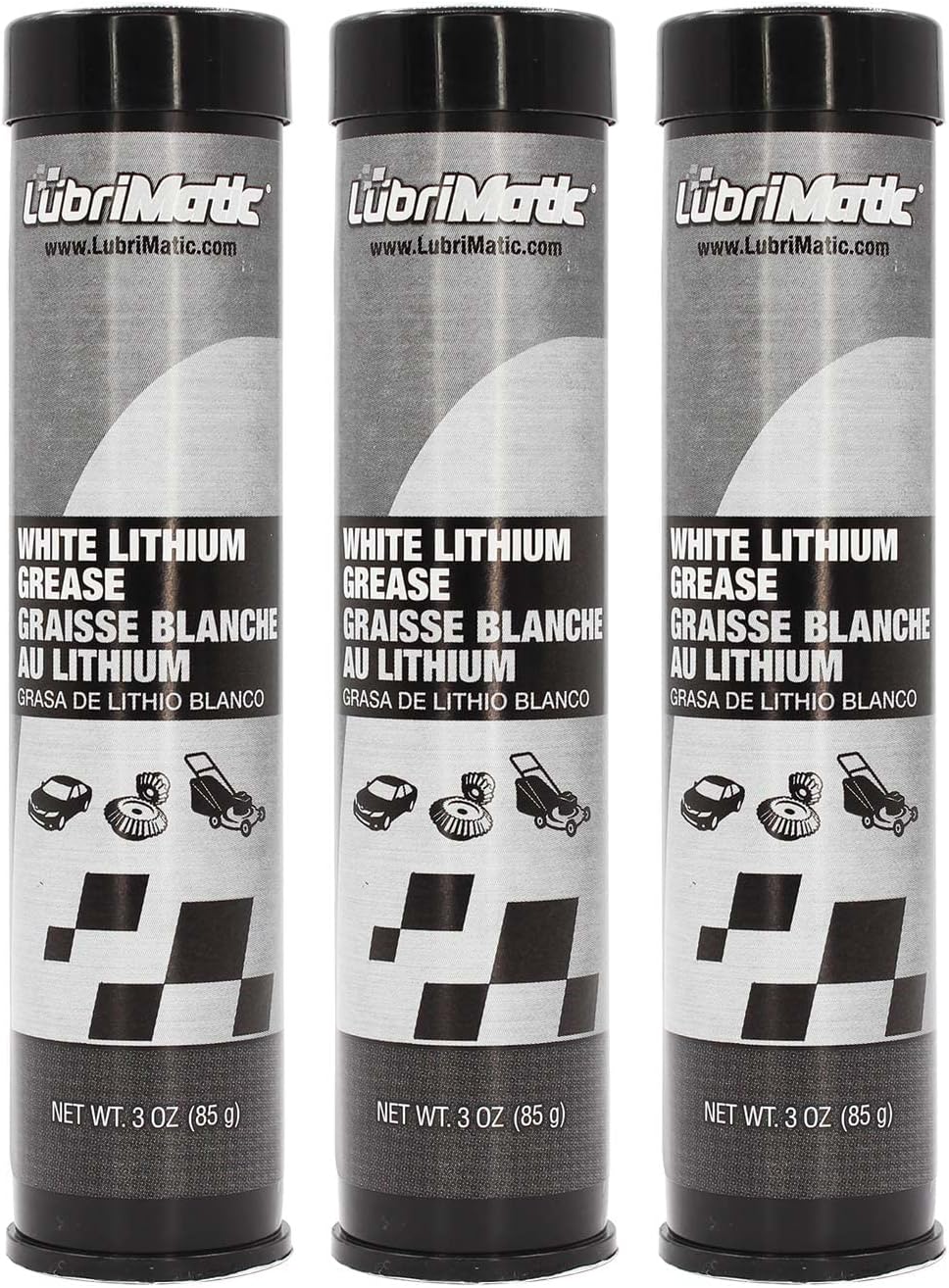 LubriMatic 11358 White Lithium Grease Pack of 3 Automotive