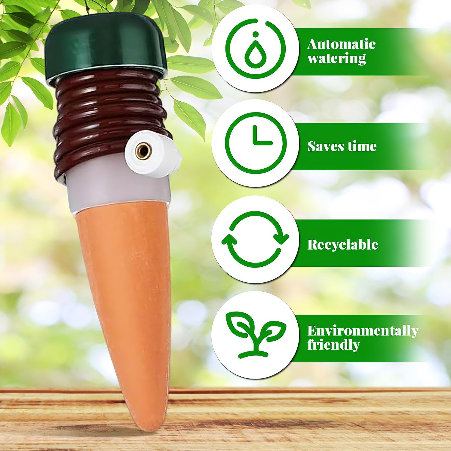 Distributeurs d'eau pour Plantes, 6 Pièces Distributeur d'eau pour Plantes D'intérieur, Arroseur Automatique Plante, Distributeur d'eau Automatique pour Jardin, Plantes Et Fleurs