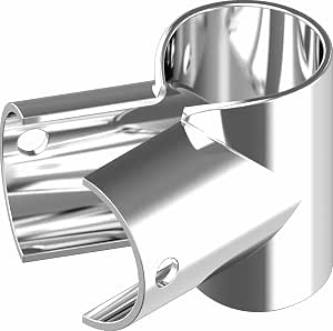 Schelle Rörklämma T-anslutning 90° stansad rostfritt stål A4 25 mm ARBO ...