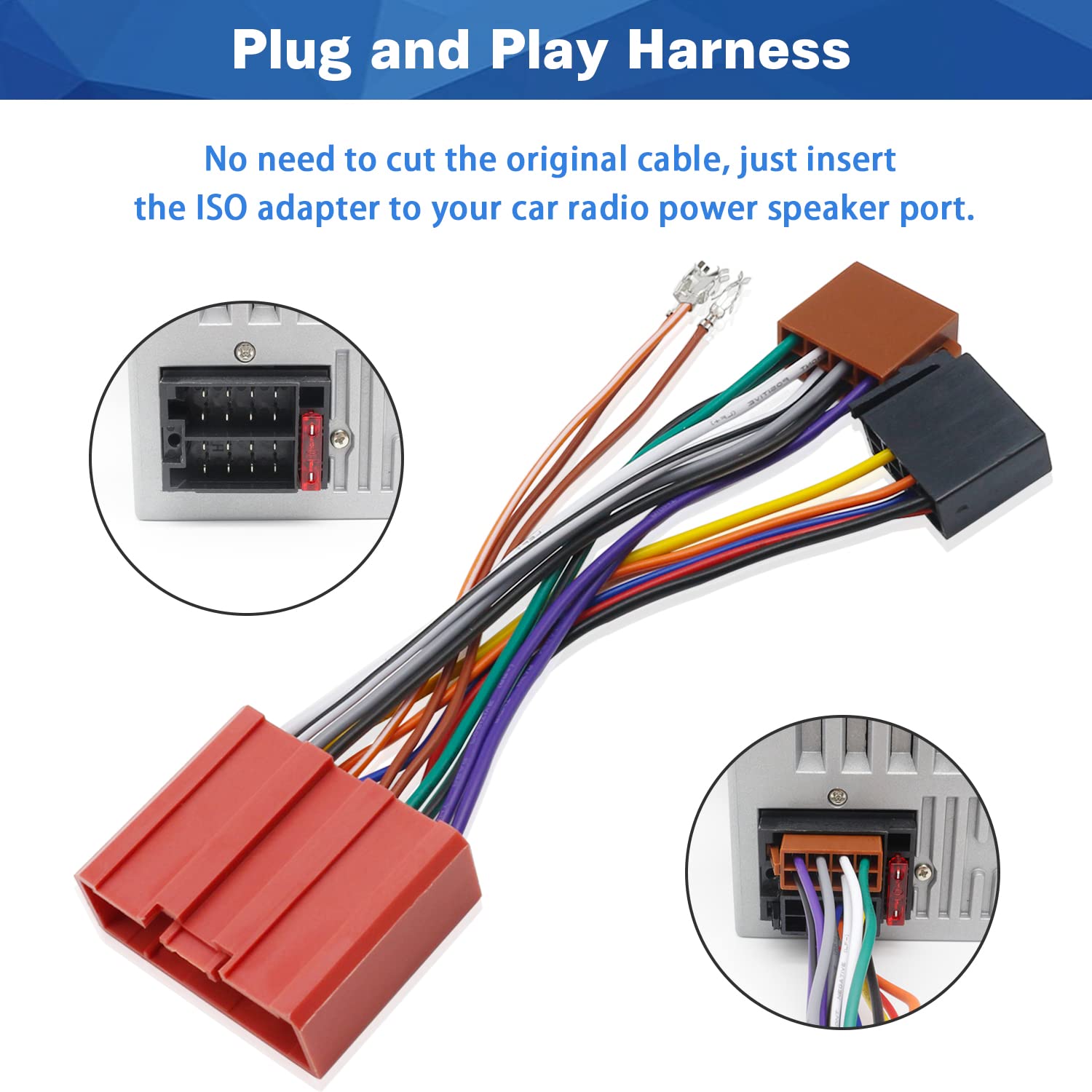 BTFWM Adattatore cablaggio audio for autoradio, for Mazda, 2 3 5 6 RX-8