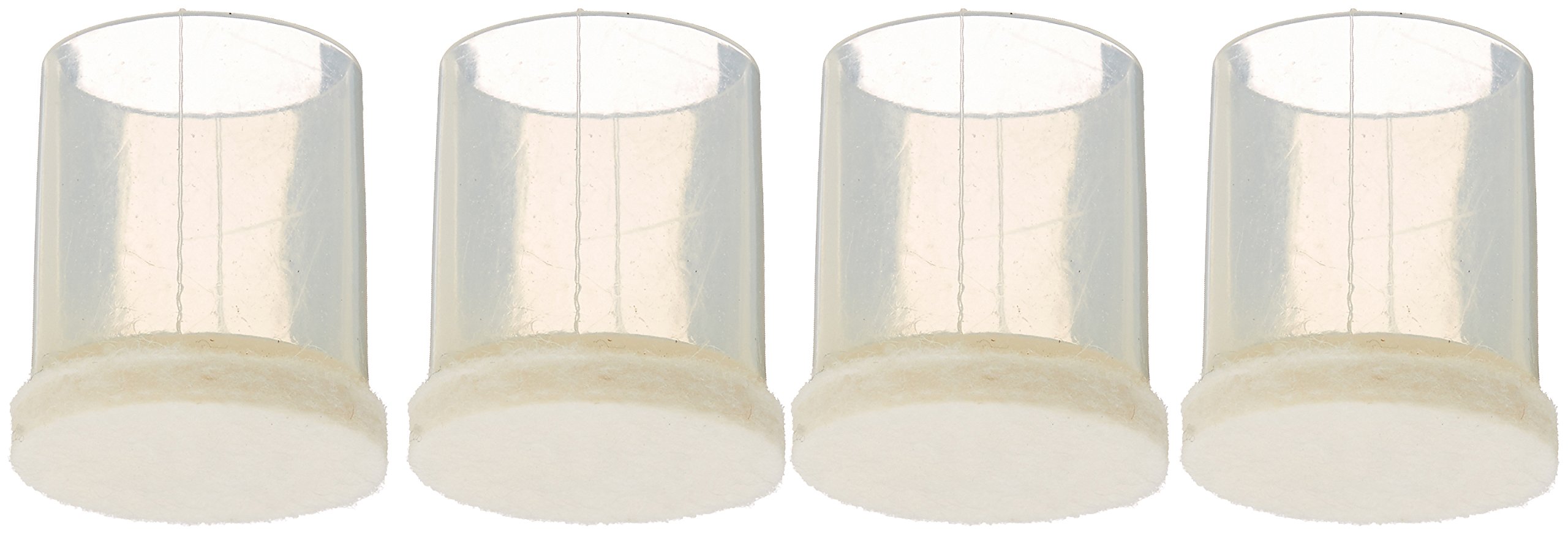 Stanley Hardware S849-275 V1768 Flexi-Felt Clear Leg Tip in Oatmeal, 4 Pack