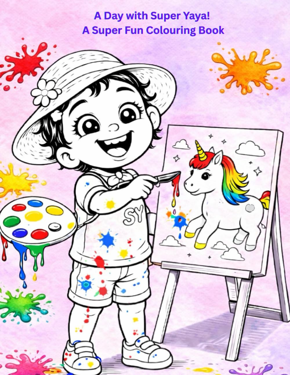 A Day with Super Yaya! A Super Fun Colouring Book
