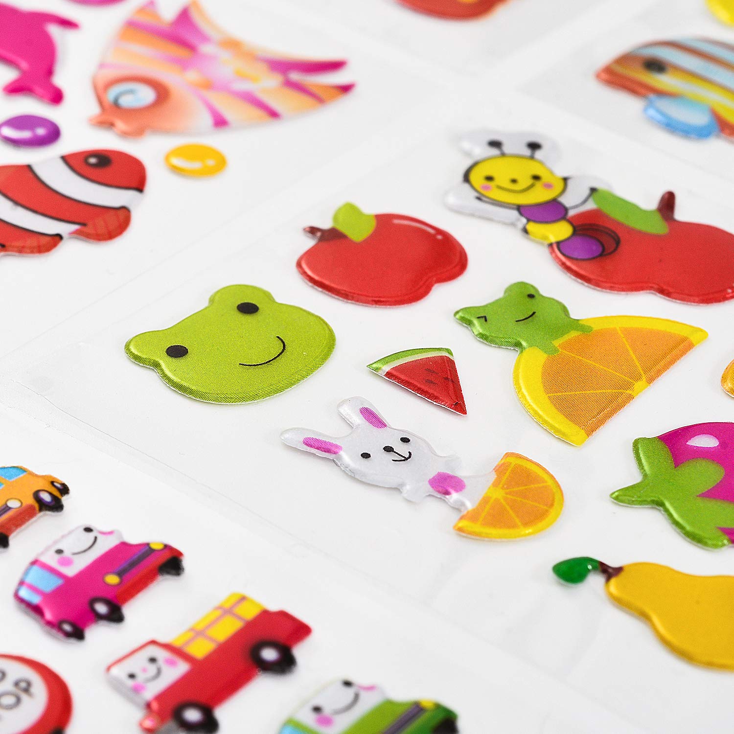 3D Kinderstickers 1200+ Stuks – Gezwollen Stickers Voor Meisjes En Jongens – Ideaal Voor Scrapbooking, Verjaardag En Knutselen