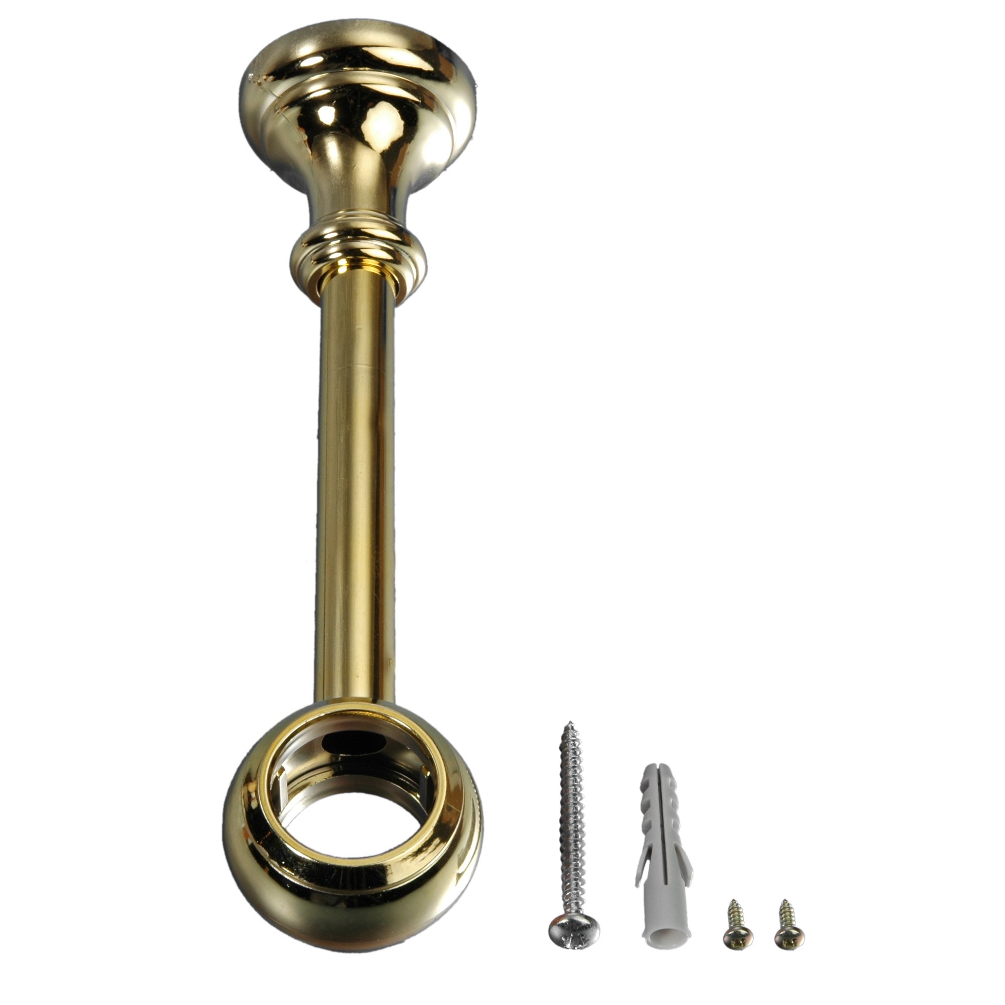 Liedeco Gardinenstangen-Träger Für ø 28 Mm Stangen – 1 Stück, 18 Cm Lang, In Messing-Optik